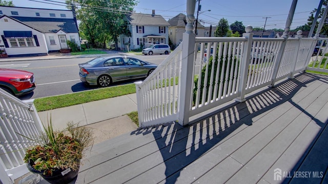110 N Pine Ave, South Amboy, NJ 08879 - wooden terrace with a residential view