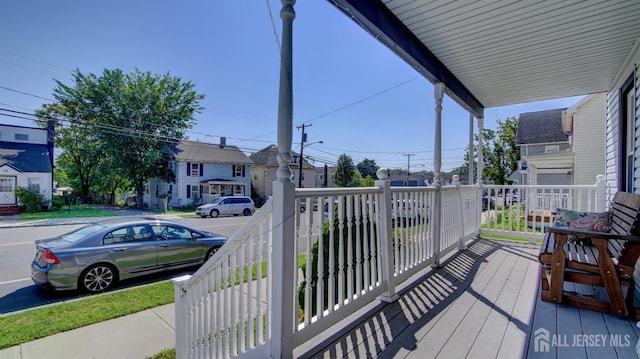 110 N Pine Ave, South Amboy, NJ 08879 - wooden deck featuring a residential view