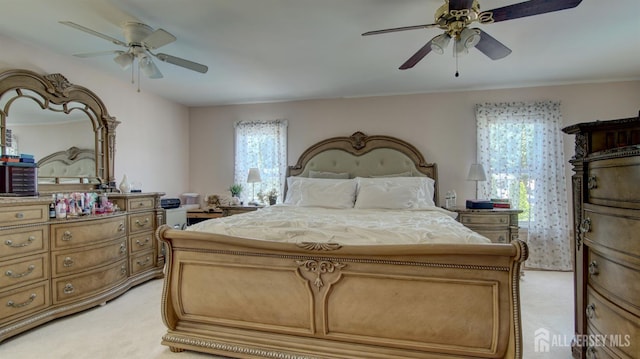 110 N Pine Ave, South Amboy, NJ 08879 - bedroom with light colored carpet and a ceiling fan