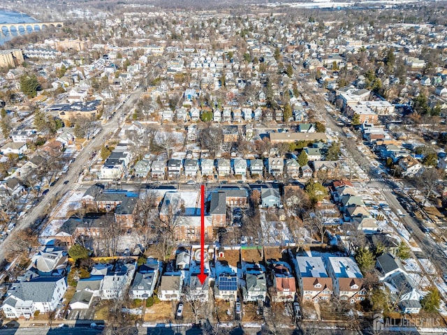 127 Hill St, Highland Park, NJ 08904 - aerial overview of property's location with nearby suburban area