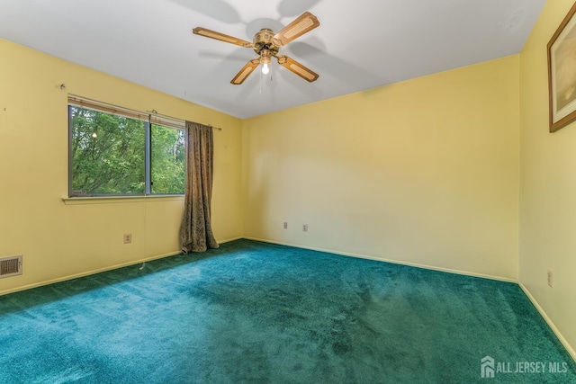 4420 Birchwood Ct, North Brunswick, NJ 08902 - carpeted empty room with a ceiling fan and baseboards
