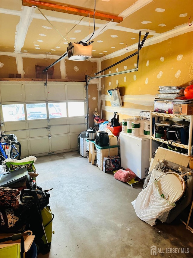 91 Heather Ct, South Brunswick, NJ 08852 - garage featuring a garage door opener