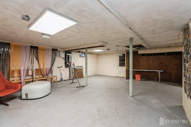 view of basement