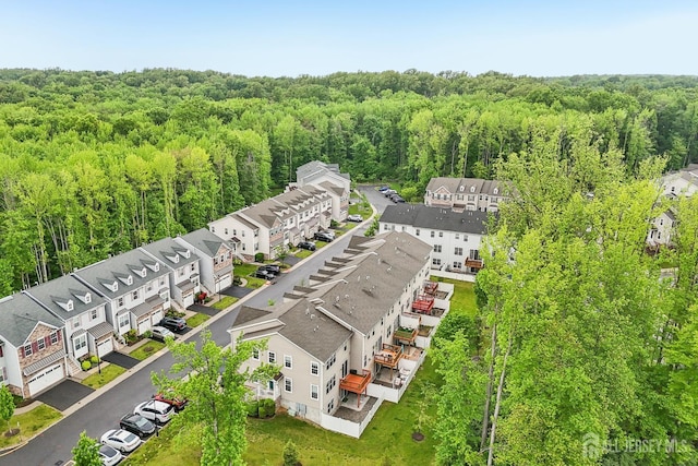 106 Ellsworth Way S, Brunswick, NJ 08852 - aerial perspective of suburban area with a heavily wooded area