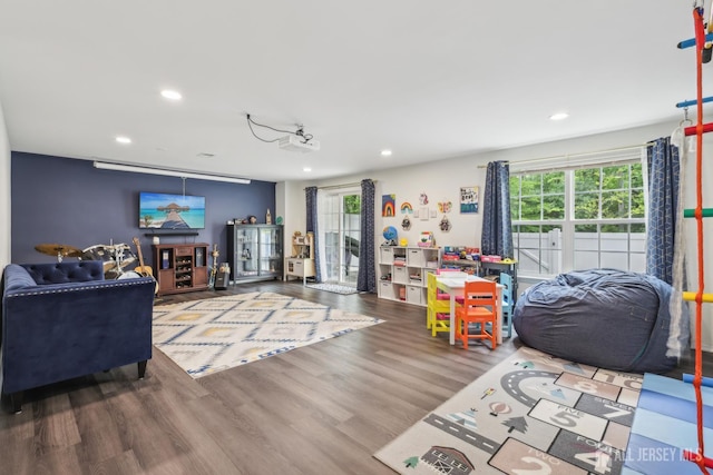 106 Ellsworth Way S, Brunswick, NJ 08852 - living room featuring plenty of natural light, recessed lighting, and wood finished floors