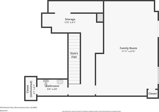 106 Ellsworth Way S, Brunswick, NJ 08852 - property floor plan
