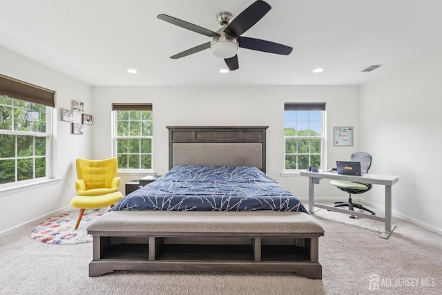106 Ellsworth Way S, Brunswick, NJ 08852 - bedroom featuring multiple windows, baseboards, and recessed lighting