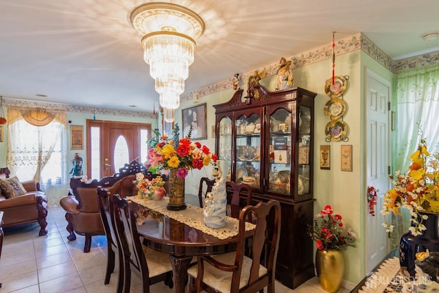 99 William St, South River, NJ 08882 - tiled dining space featuring a chandelier