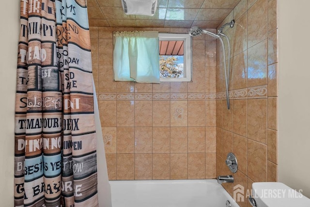 73 Webb Dr, Fords, NJ 08863 - bathroom featuring shower / bath combo and toilet