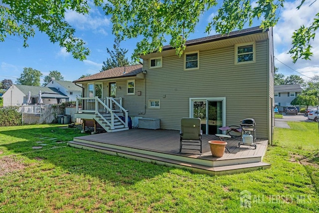73 Webb Dr, Fords, NJ 08863 - back of house featuring a wooden deck