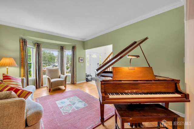 10 Rauer Ct, South Plainfield, NJ 07080 - sitting room with crown molding and wood finished floors