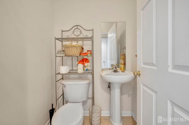 10 Rauer Ct, South Plainfield, NJ 07080 - bathroom featuring toilet and tile patterned flooring
