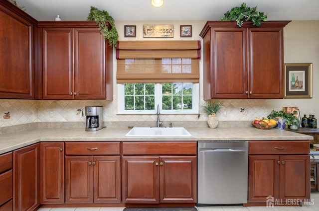 15 Heather Ct, Mansfield, NJ 08022 - kitchen with stainless steel dishwasher, a sink, decorative backsplash, light countertops, and recessed lighting