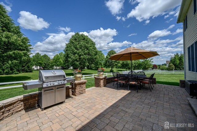 15 Heather Ct, Mansfield, NJ 08022 - view of patio / terrace featuring outdoor dining area and a grill