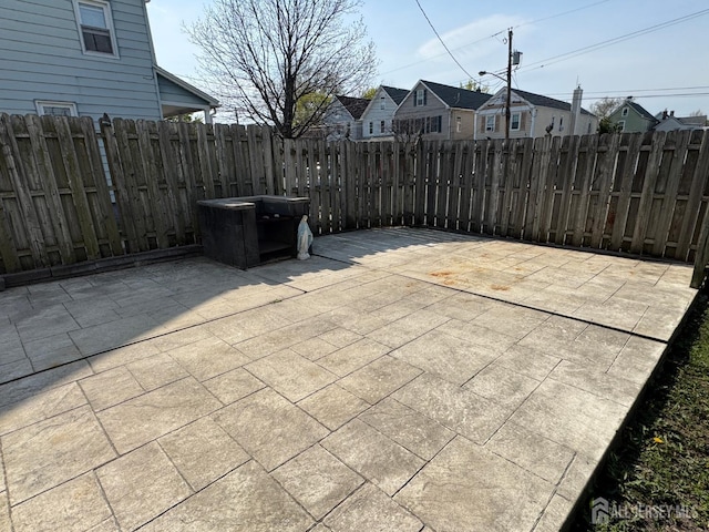 134 S Stevens Ave S, South Amboy, NJ 08879 - view of patio / terrace with fence and a residential view