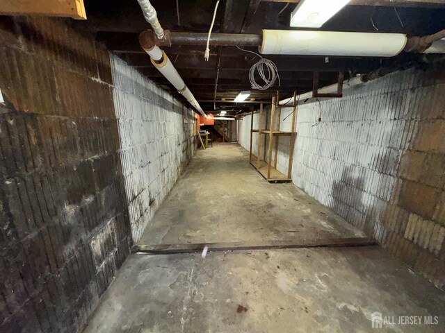 134 S Stevens Ave S, South Amboy, NJ 08879 - below grade area with concrete block wall