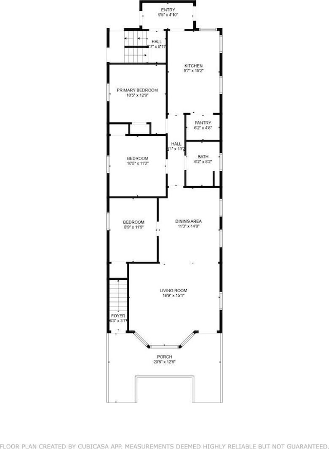 134 S Stevens Ave S, South Amboy, NJ 08879 - floor plan / room layout