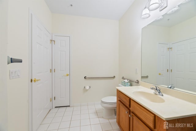 2206 Cedar Village Blvd, East Brunswick, NJ 08816 - bathroom with vanity and tile patterned flooring