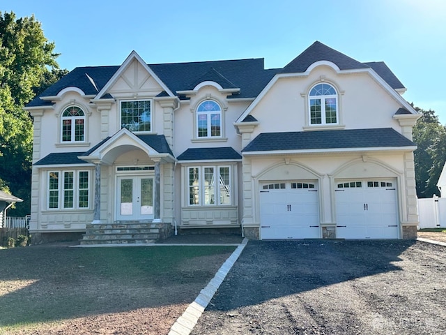 view of front facade featuring a garage