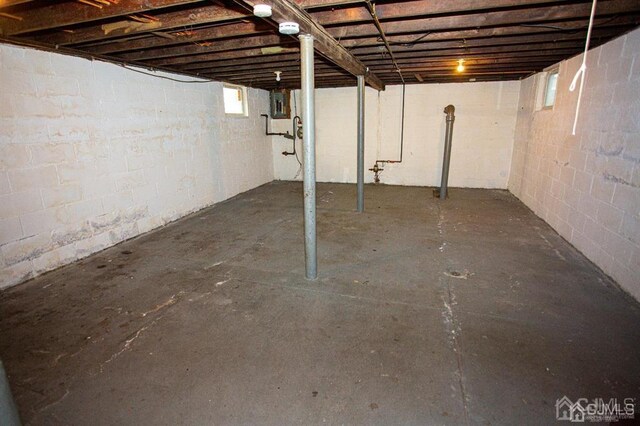 view of basement