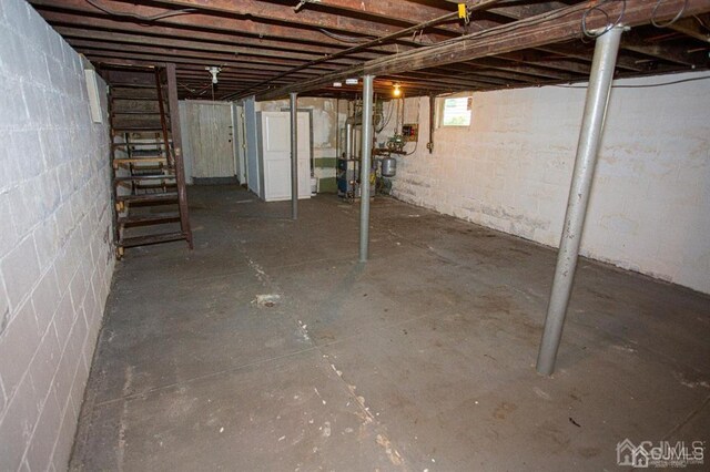 view of basement