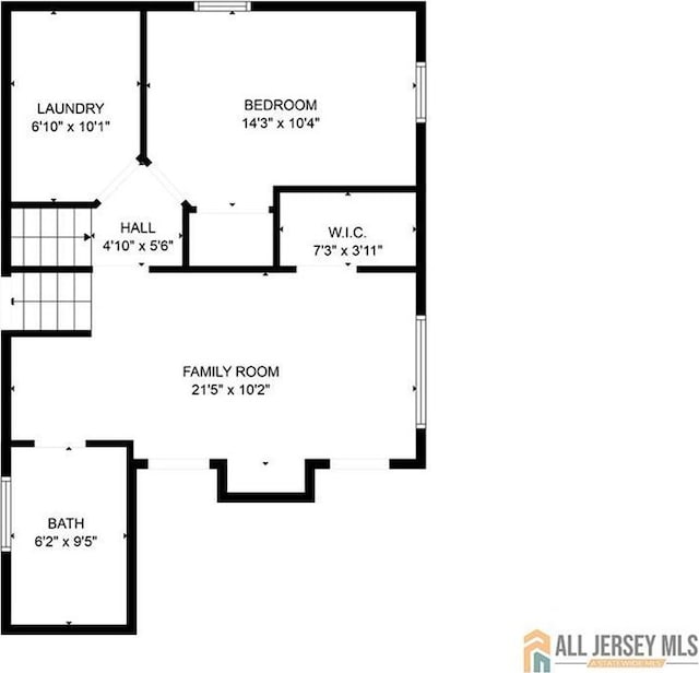 212 Freeman St, Woodbridge Proper, NJ 07095 - view of floor plan / room layout