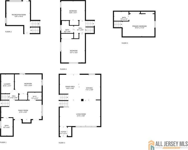 212 Freeman St, Woodbridge Proper, NJ 07095 - view of home floor plan