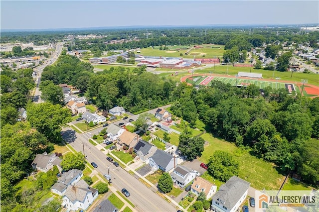 212 Freeman St, Woodbridge Proper, NJ 07095 - aerial perspective of suburban area featuring a tree filled landscape