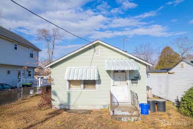 136-136 Hilltop Blvd, Old Bridge, NJ 07735 - rear view of house featuring entry steps
