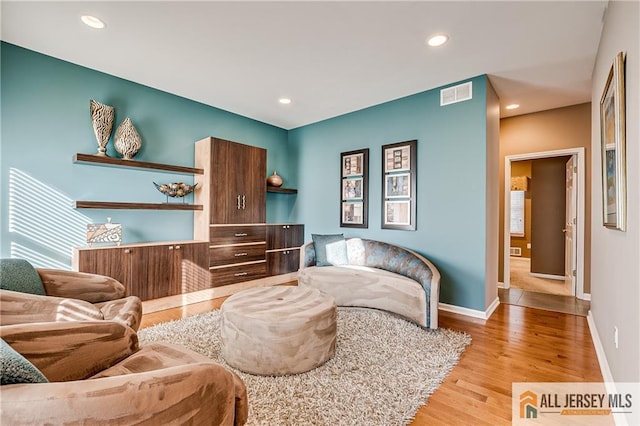 bedroom featuring light hardwood / wood-style floors