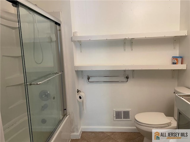 38 Brighton Way N, Brunswick, NJ 08902 - full bathroom featuring tile patterned flooring and shower / bath combination with glass door