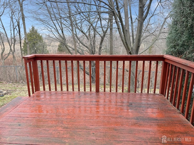 view of wooden terrace