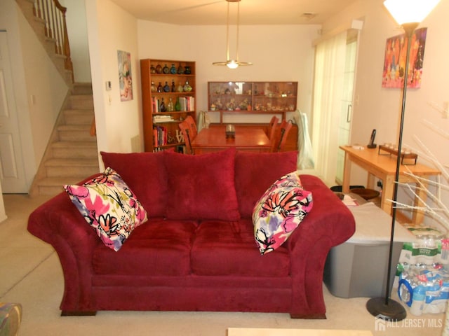 4222 N Bayberry Ct N, South Brunswick, NJ 08852 - living area featuring stairs