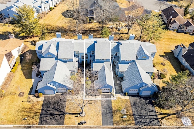 drone / aerial view featuring a residential view