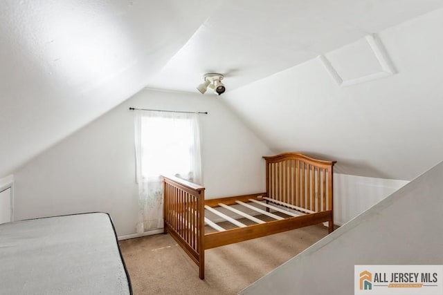 1 Berkley Blvd, Iselin, NJ 08830 - carpeted bedroom with lofted ceiling
