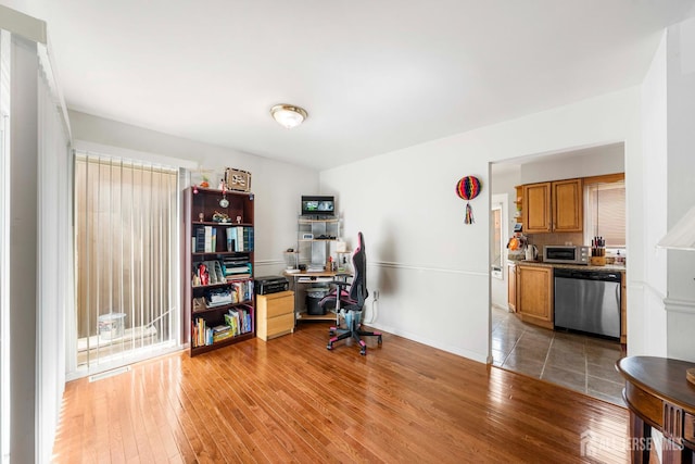 66 Riverbend Dr, North Brunswick, NJ 08902 - office with light wood-style floors