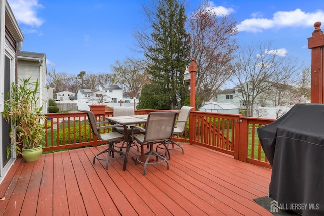 3 Hansen Rd, Old Bridge, NJ 08857 - deck featuring a residential view, area for grilling, and outdoor dining area