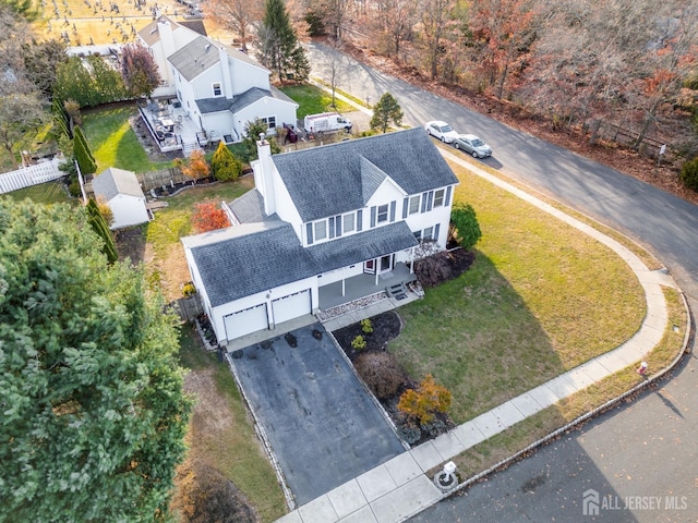 birds eye view of property