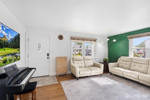 553 Harrison Ave, South Plainfield, NJ 07080 - living room with healthy amount of natural light and light wood-style flooring
