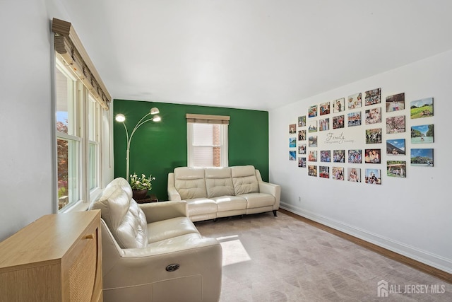553 Harrison Ave, South Plainfield, NJ 07080 - living area with wood finished floors and baseboards