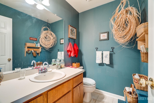 43 Nottingham Way, Franklin, NJ 08873 - bathroom with tile patterned floors and vanity