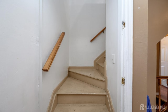 view of stairway