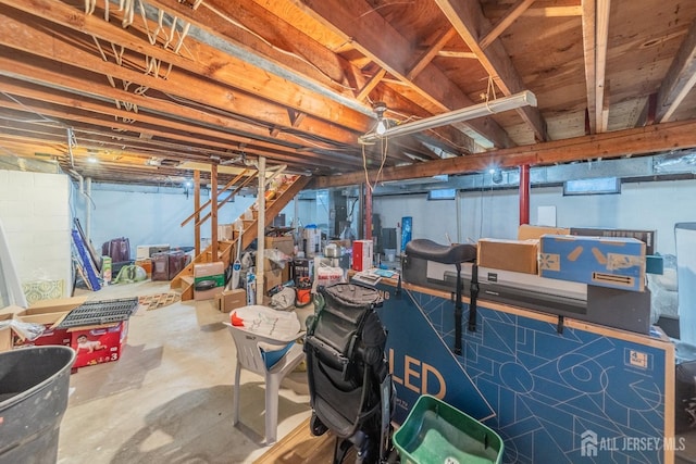 100-A George St, Carteret, NJ 07008 - view of unfinished basement