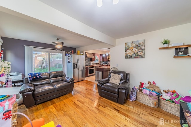 100-A George St, Carteret, NJ 07008 - living room featuring light wood-style floors