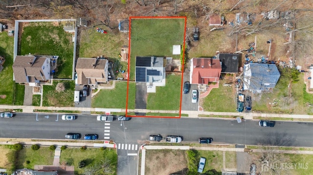 273 Park St, Franklin Twsp, NJ 08873 - aerial view of residential area featuring property boundaries highlighted