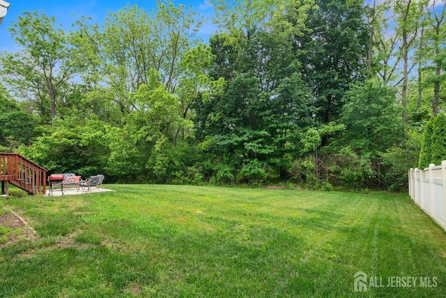 15 Homestead Dr, Burlington Twp, NJ 08068 - view of yard with a patio area