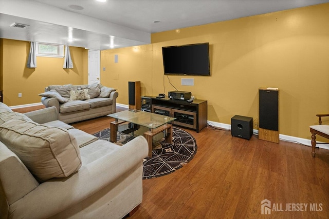 15 Homestead Dr, Burlington Twp, NJ 08068 - living area with baseboards and wood finished floors