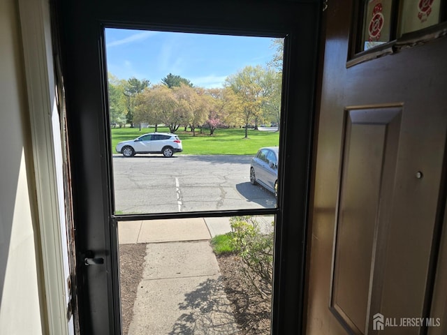 view of doorway to outside
