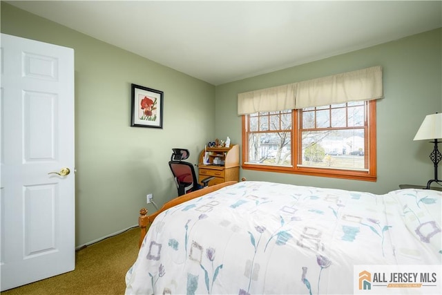 bedroom featuring carpet flooring