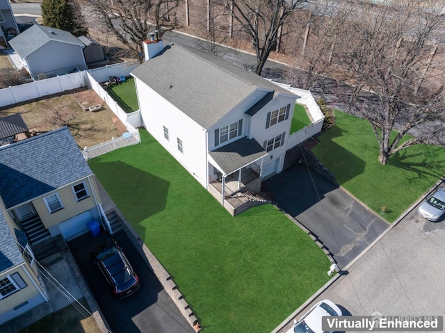 birds eye view of property